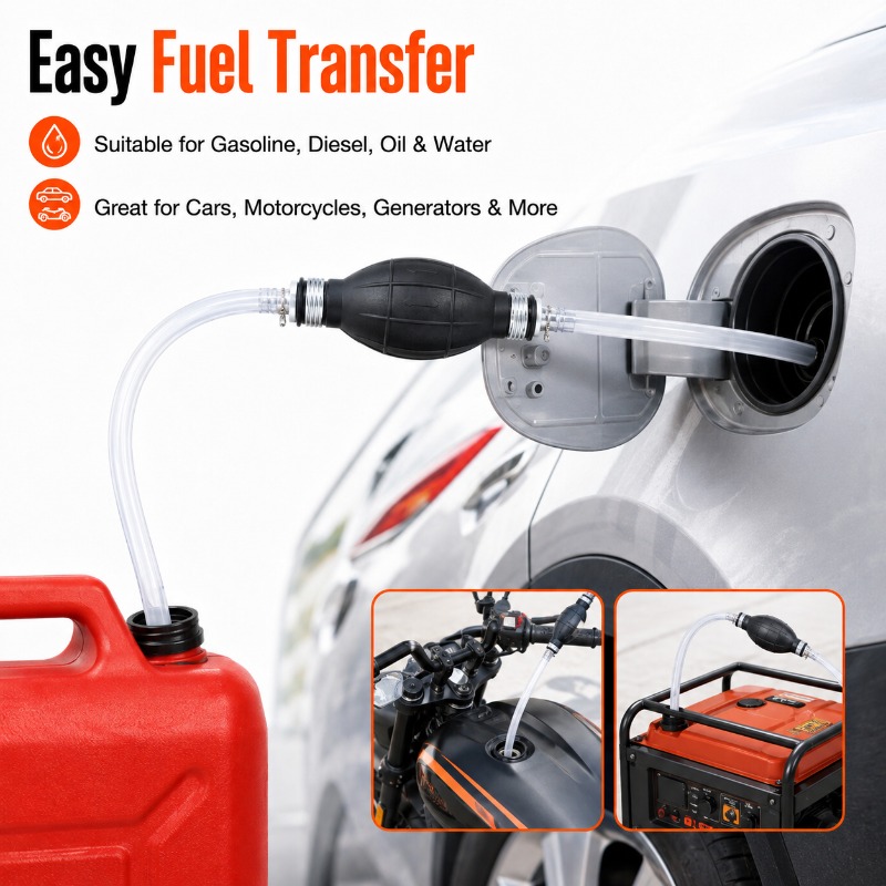 Diesel Water Pump - 1/3/5 ADET 2M El Sifon Pompası,