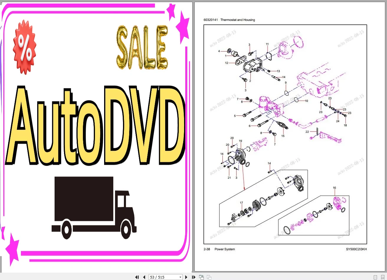 Heavy Equipment Usa - AutoDVD Sany Heavy Equipment PDF 3.38GB