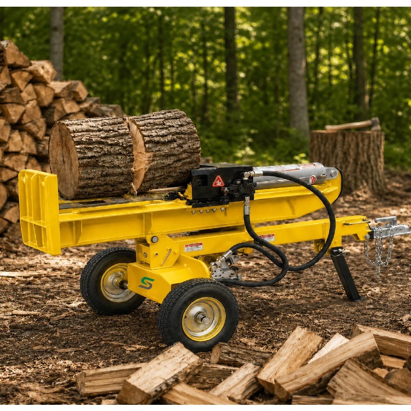 Elektrikli Hidrolik Odun Yarma - Heavy Equipment Processor incelemesi ve fiyatı